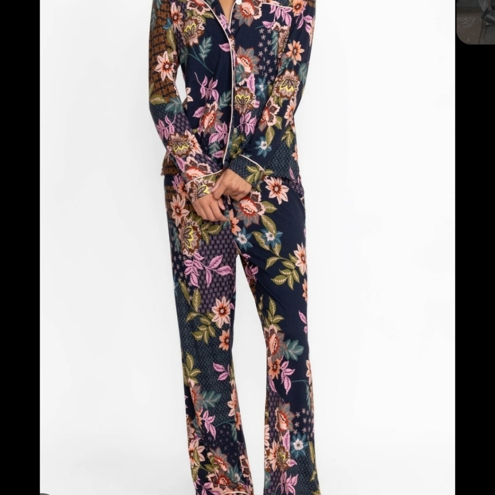 Johnny Was The Carly PJ Set Size XL Floral Boho - Picture 3 of 12